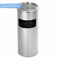 Урна с пепельницей круглая Нержавейка h-600 диаметр-250мм (4018)